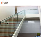 Trilhos de alumínio das escadas de vidro de alumínio dos sistemas da balaustrada ISO9001